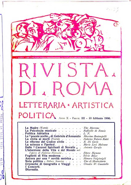 Rivista di Roma politica, parlamentare, sociale, artistica