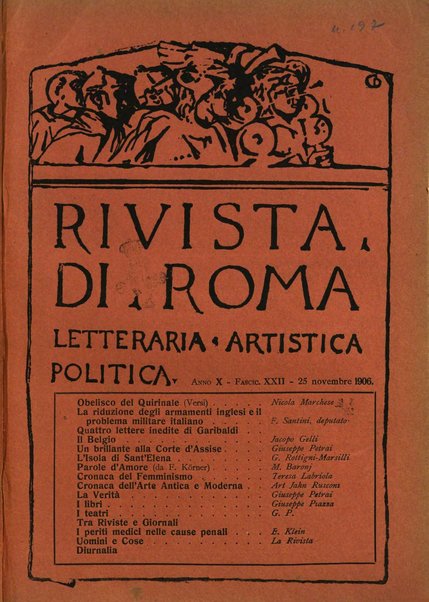 Rivista di Roma politica, parlamentare, sociale, artistica