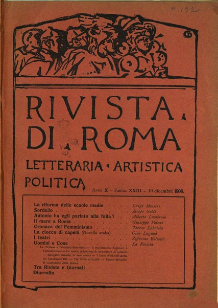 Rivista di Roma politica, parlamentare, sociale, artistica