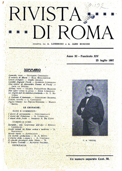 Rivista di Roma politica, parlamentare, sociale, artistica