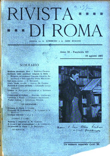 Rivista di Roma politica, parlamentare, sociale, artistica