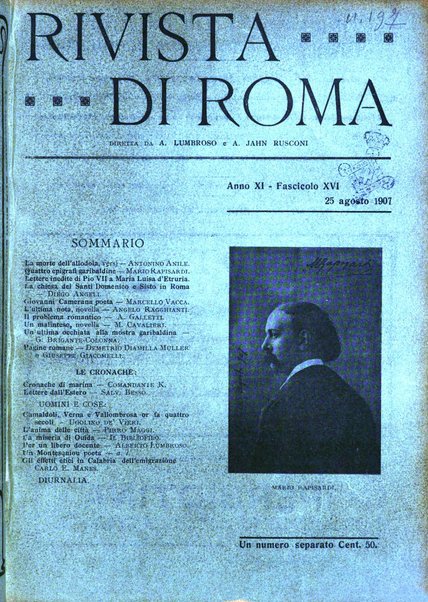 Rivista di Roma politica, parlamentare, sociale, artistica