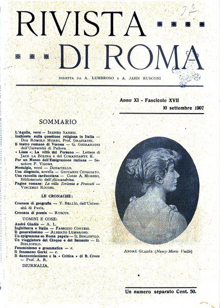 Rivista di Roma politica, parlamentare, sociale, artistica