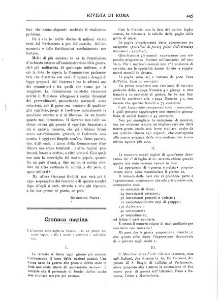 Rivista di Roma politica, parlamentare, sociale, artistica