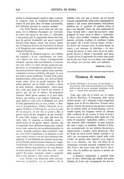 Rivista di Roma politica, parlamentare, sociale, artistica