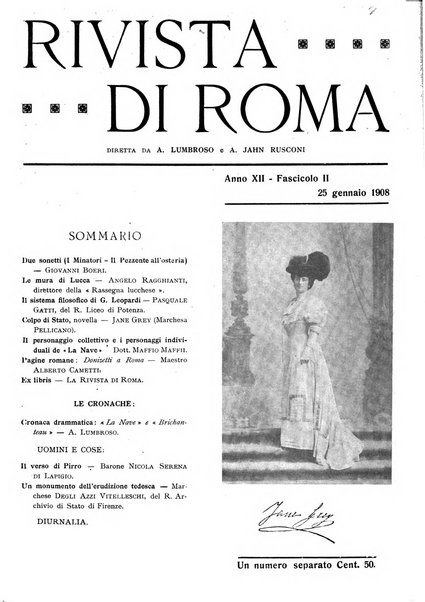 Rivista di Roma politica, parlamentare, sociale, artistica