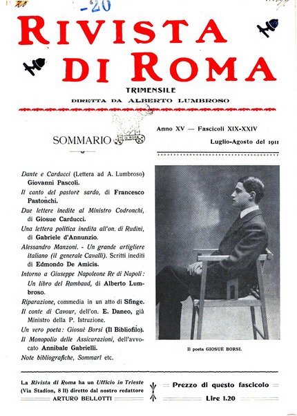 Rivista di Roma politica, parlamentare, sociale, artistica