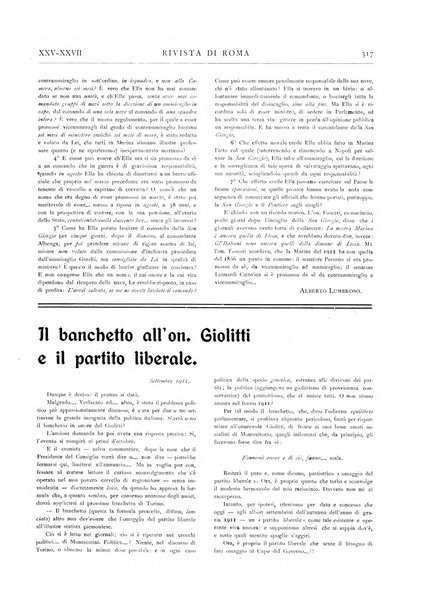 Rivista di Roma politica, parlamentare, sociale, artistica