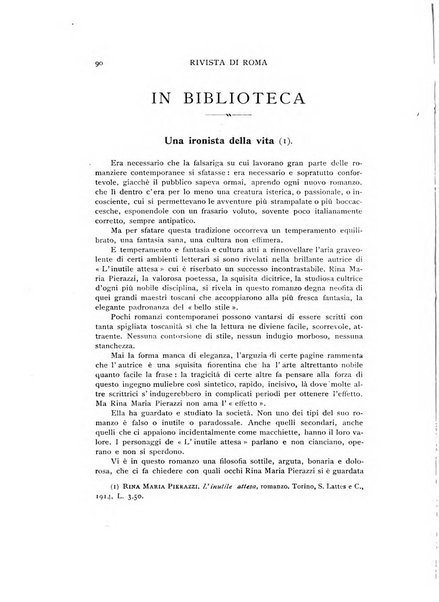 Rivista di Roma politica, parlamentare, sociale, artistica