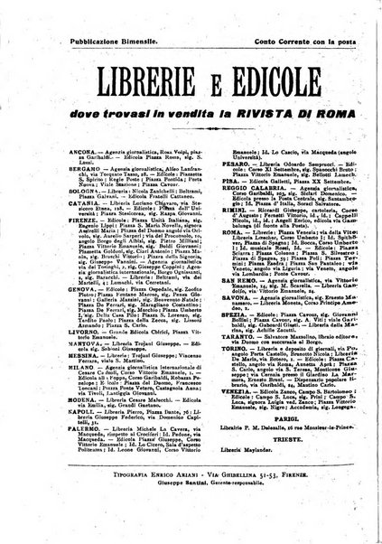 Rivista di Roma politica, parlamentare, sociale, artistica