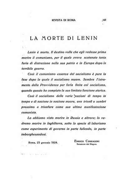 Rivista di Roma politica, parlamentare, sociale, artistica