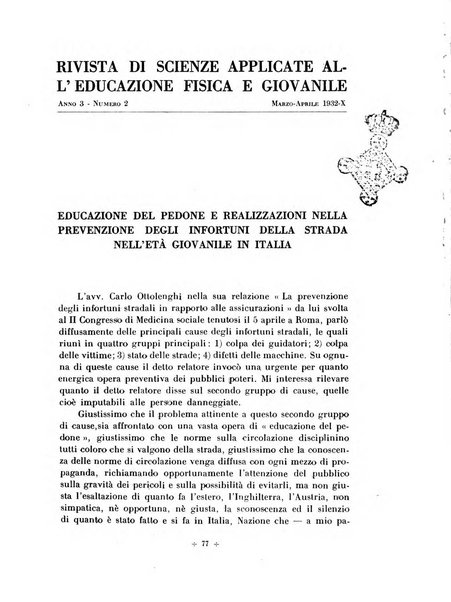 Rivista di scienze applicate all'educazione fisica e giovanile