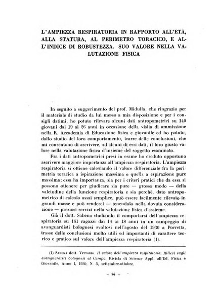 Rivista di scienze applicate all'educazione fisica e giovanile