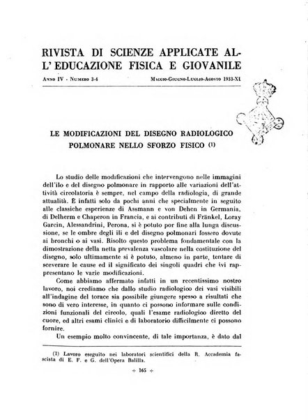 Rivista di scienze applicate all'educazione fisica e giovanile