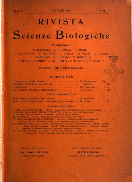 Rivista di scienze biologiche