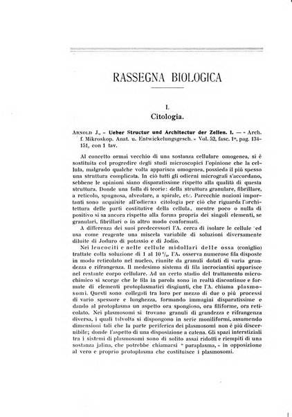 Rivista di scienze biologiche