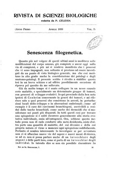 Rivista di scienze biologiche