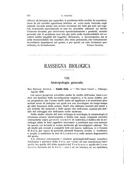 Rivista di scienze biologiche