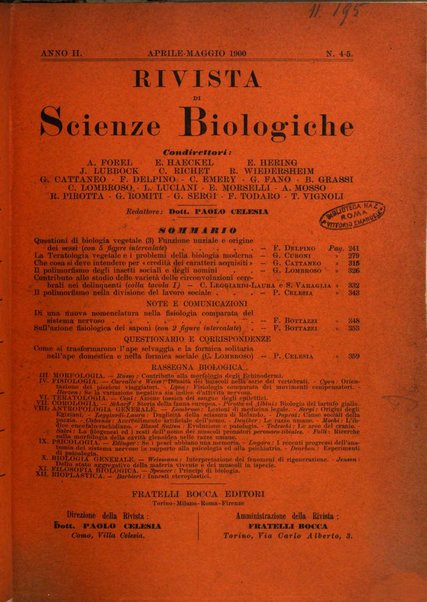 Rivista di scienze biologiche