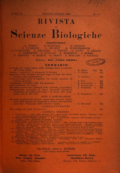 Rivista di scienze biologiche