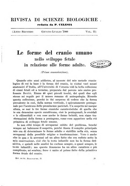 Rivista di scienze biologiche