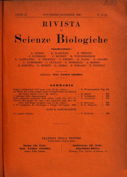 Rivista di scienze biologiche