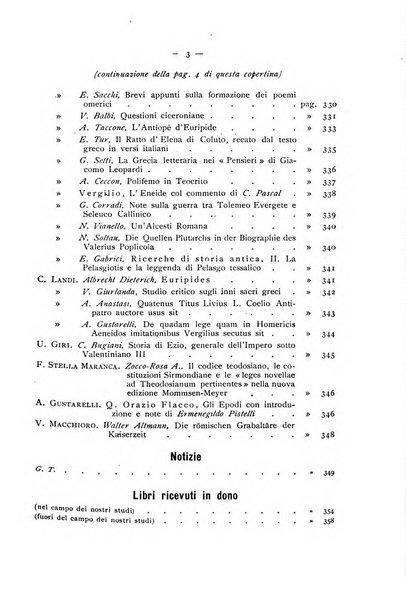 Rivista di storia antica periodico trimestrale di antichità classica