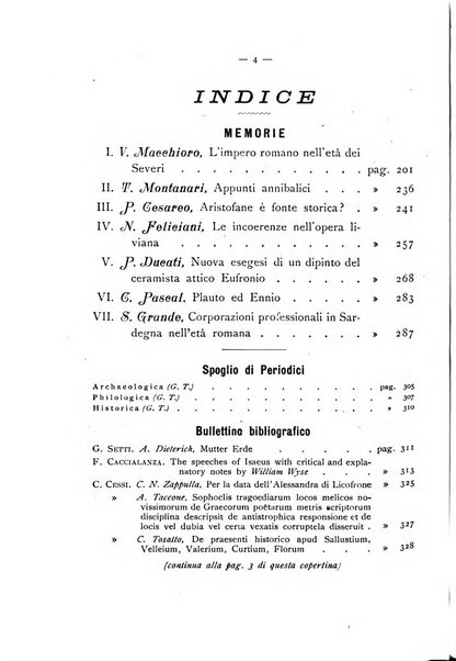 Rivista di storia antica periodico trimestrale di antichità classica