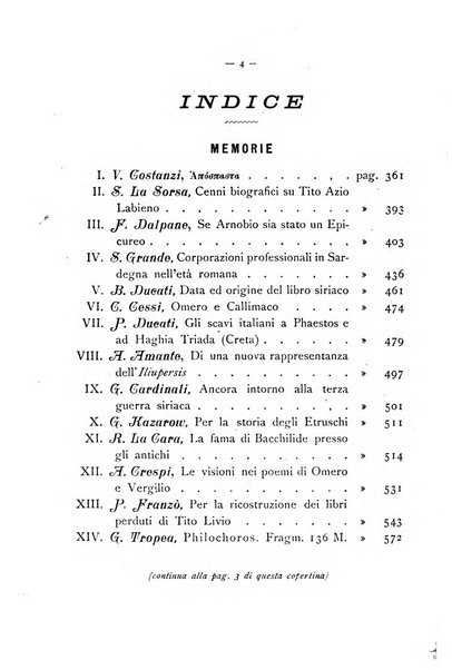 Rivista di storia antica periodico trimestrale di antichità classica