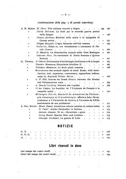 Rivista di storia antica periodico trimestrale di antichità classica