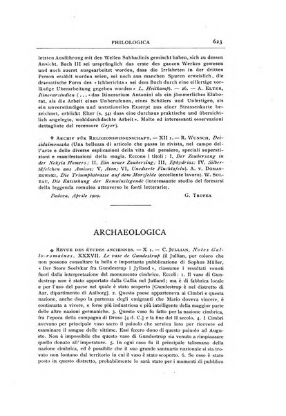 Rivista di storia antica periodico trimestrale di antichità classica