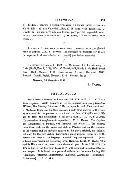 Rivista di storia antica e scienze affini