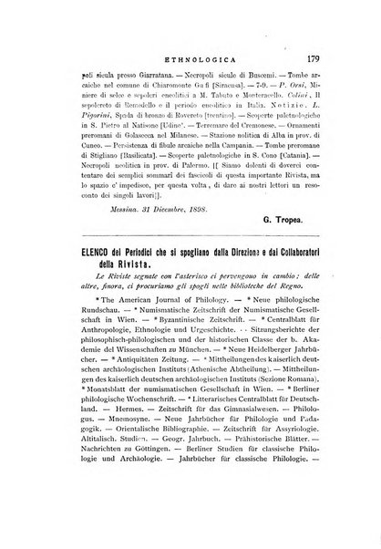 Rivista di storia antica e scienze affini