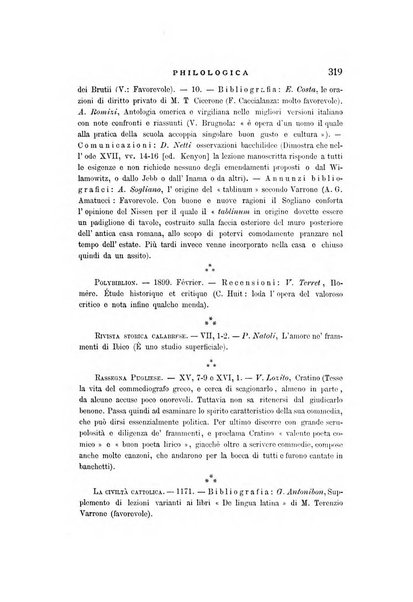 Rivista di storia antica e scienze affini