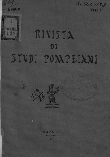 Rivista di studi pompeiani