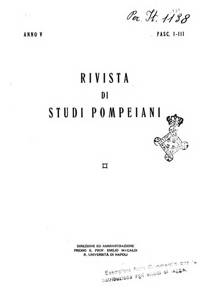 Rivista di studi pompeiani