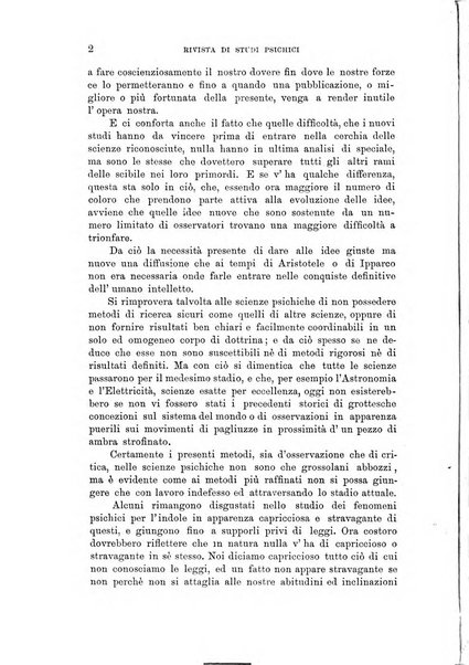 Rivista di studi psichici periodico mensile dedicato alle ricerche sperimentali e critiche sui fenomeni di telepatia, chiaroveggenza, premonizione, medianita, ecc