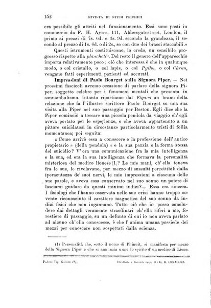 Rivista di studi psichici periodico mensile dedicato alle ricerche sperimentali e critiche sui fenomeni di telepatia, chiaroveggenza, premonizione, medianita, ecc