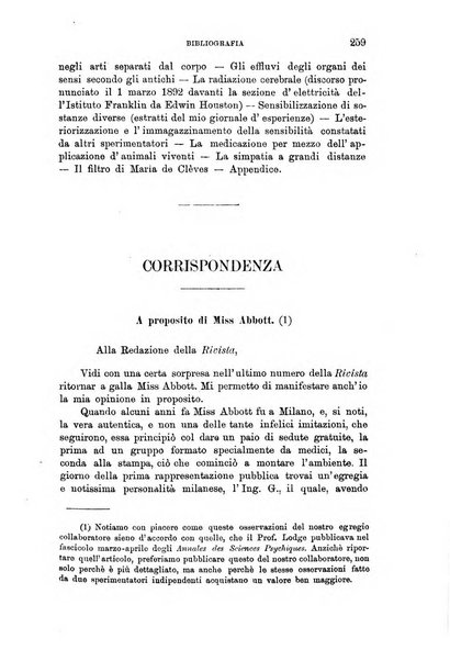 Rivista di studi psichici periodico mensile dedicato alle ricerche sperimentali e critiche sui fenomeni di telepatia, chiaroveggenza, premonizione, medianita, ecc