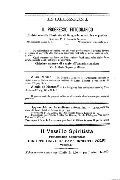 Rivista di studi psichici periodico mensile dedicato alle ricerche sperimentali e critiche sui fenomeni di telepatia, chiaroveggenza, premonizione, medianita, ecc