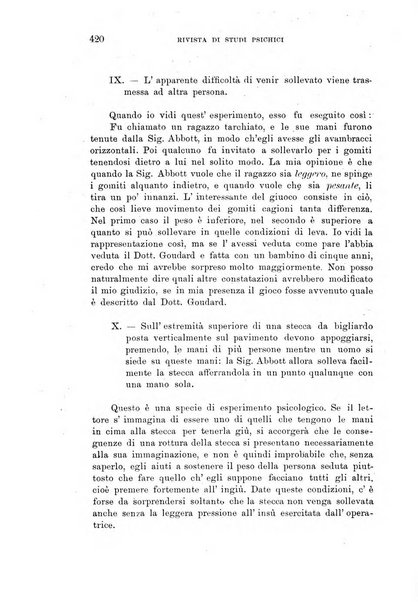 Rivista di studi psichici periodico mensile dedicato alle ricerche sperimentali e critiche sui fenomeni di telepatia, chiaroveggenza, premonizione, medianita, ecc