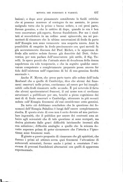 Rivista di studi psichici periodico mensile dedicato alle ricerche sperimentali e critiche sui fenomeni di telepatia, chiaroveggenza, premonizione, medianita, ecc