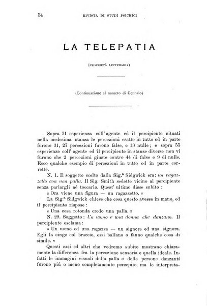 Rivista di studi psichici periodico mensile dedicato alle ricerche sperimentali e critiche sui fenomeni di telepatia, chiaroveggenza, premonizione, medianita, ecc