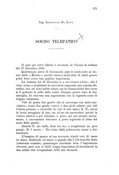 Rivista di studi psichici periodico mensile dedicato alle ricerche sperimentali e critiche sui fenomeni di telepatia, chiaroveggenza, premonizione, medianita, ecc