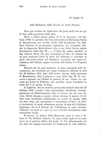 Rivista di studi psichici periodico mensile dedicato alle ricerche sperimentali e critiche sui fenomeni di telepatia, chiaroveggenza, premonizione, medianita, ecc