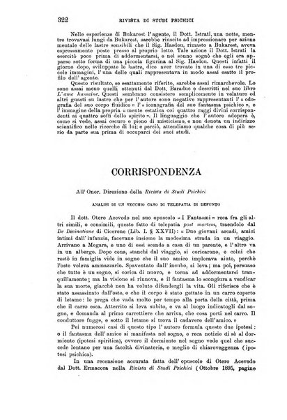 Rivista di studi psichici periodico mensile dedicato alle ricerche sperimentali e critiche sui fenomeni di telepatia, chiaroveggenza, premonizione, medianita, ecc