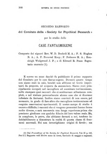 Rivista di studi psichici periodico mensile dedicato alle ricerche sperimentali e critiche sui fenomeni di telepatia, chiaroveggenza, premonizione, medianita, ecc