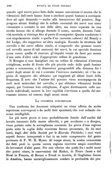 Rivista di studi psichici periodico mensile dedicato alle ricerche sperimentali e critiche sui fenomeni di telepatia, chiaroveggenza, premonizione, medianita, ecc