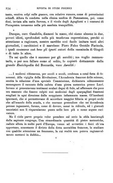 Rivista di studi psichici periodico mensile dedicato alle ricerche sperimentali e critiche sui fenomeni di telepatia, chiaroveggenza, premonizione, medianita, ecc