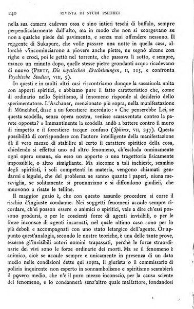 Rivista di studi psichici periodico mensile dedicato alle ricerche sperimentali e critiche sui fenomeni di telepatia, chiaroveggenza, premonizione, medianita, ecc